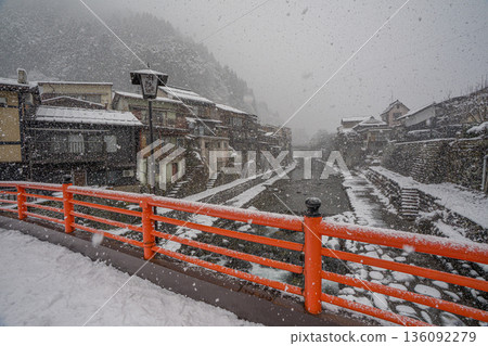 Gujo Hachiman in Winter (Gifu Prefecture) 136092279