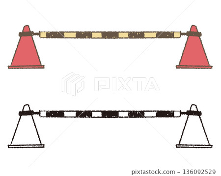 交通錐和路障 136092529