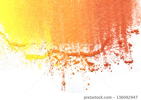 Blended background pastel chalk orange and yellow colour gentle Blended background pastel chalk orange and yellow colour gentle 136092947