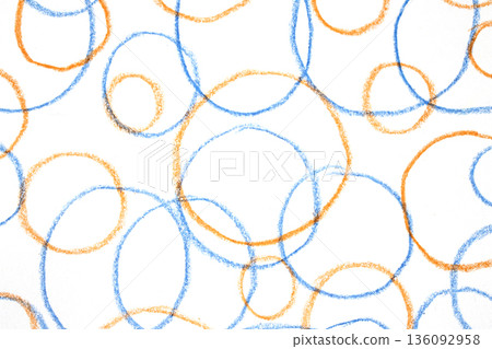 Crayon scribble writing circles abstract creative children background Crayon scribble writing circles abstract creative children background 136092958