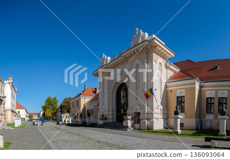 The Grand Entrance of National Union Museum in Alba Iulia 136093064
