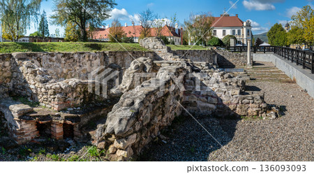 Ancient Roman Archaeological Ruins in Alba Carolina Citadel 136093093
