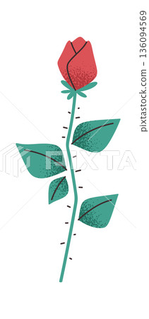 Rose flower Women Day sticker Rose flower Women Day sticker 136094569