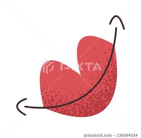 Red lips Women Day sticker 136094584