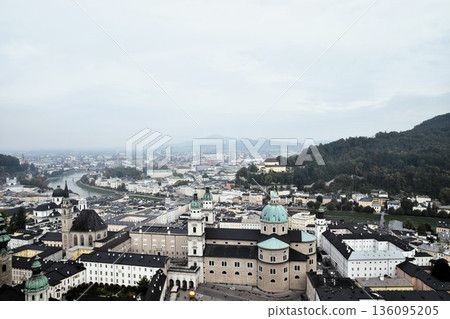 World Heritage Site Salzburg Old Town, Hohensalzburg Fortress and Cathedral World Heritage Site Salzburg Old Town, Hohensalzburg Fortress and Cathedral 136095205