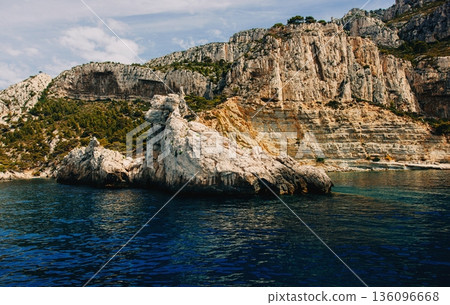 Striking layered cliffs and Striking layered cliffs and 136096668