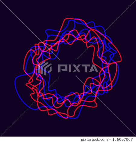 Vector music sound waves. Audio digital equalizer technology, console panel, musical pulse. Dark background Vector music sound waves. Audio digital equalizer technology, console panel, musical pulse. Dark background 136097067