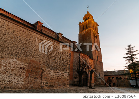 Collegiate church of Santa Maria bell tower Medinaceli Soria 136097564
