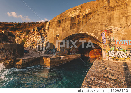 Abandoned Submarine Bunker in Porto Palermo Albania 136098130
