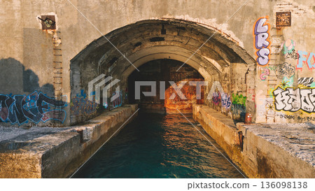 Porto Palermo Submarine Bunker Entrance Porto Palermo Submarine Bunker Entrance 136098138