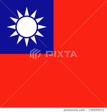 Taiwan - square flag Taiwan - square flag 136099032