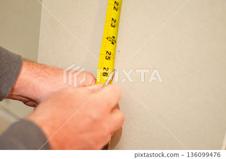 Wall Measurement for Home Improvement Project, Accurate Measure Wall Measurement for Home Improvement Project, Accurate Measure 136099476