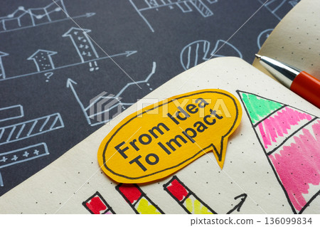 From idea to impact and charts. Business growth. From idea to impact and charts. Business growth. 136099834