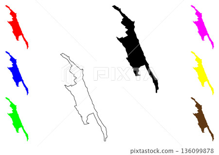 Derbent city (Russia, Russian Federation) map vector illustration, scribble sketch Darband or Derbend map Derbent city (Russia, Russian Federation) map vector illustration, scribble sketch Darband or Derbend map 136099878