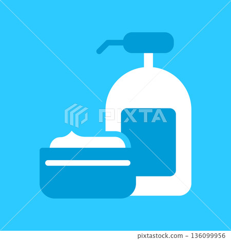 Bathroom and toiletries color icons Bathroom and toiletries color icons 136099956