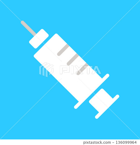 Syringe color icon Syringe color icon 136099964