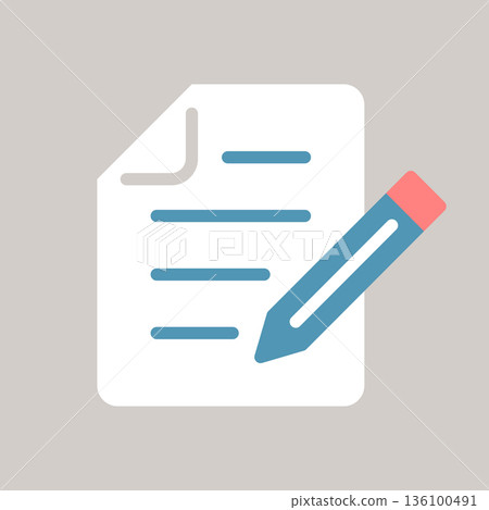 notepad icon 136100491
