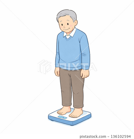 圖說：老年人因心臟衰竭而控制體重 136102594