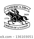 Paul Revere American Patriot America 250 Birth of a Nation Logo 136103051