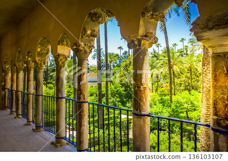 Garden of Alcazar Palace, Seville Garden of Alcazar Palace, Seville 136103107