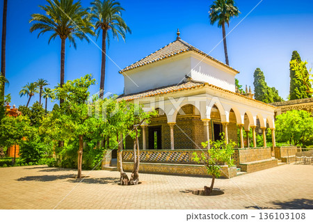 Pabellon of Carlos V in Alcazar, Seville, Spain 136103108