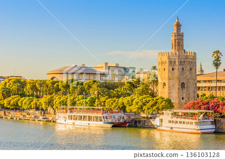 cityscape of Srville, Spain 136103128