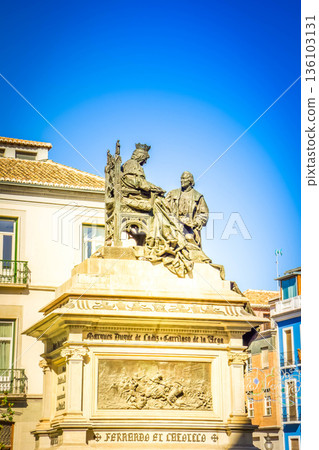 Isabela I with Christopher Columbus, Granada Isabela I with Christopher Columbus, Granada 136103131