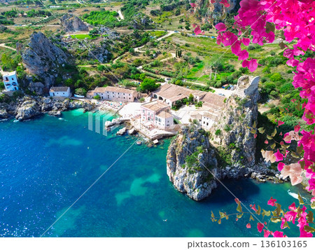 Scopello cliffs, Sicily Island, Italy Scopello cliffs, Sicily Island, Italy 136103165