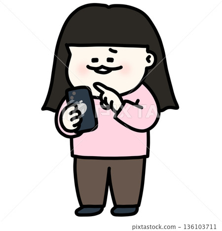 一個喜歡看貓咪影片的女孩 136103711