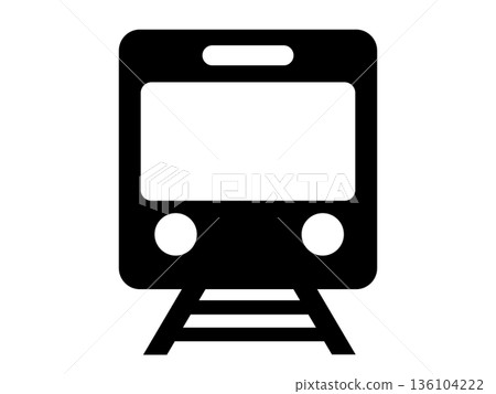 火車圖示(鐵路輪廓) 火車圖示(鐵路輪廓) 136104222