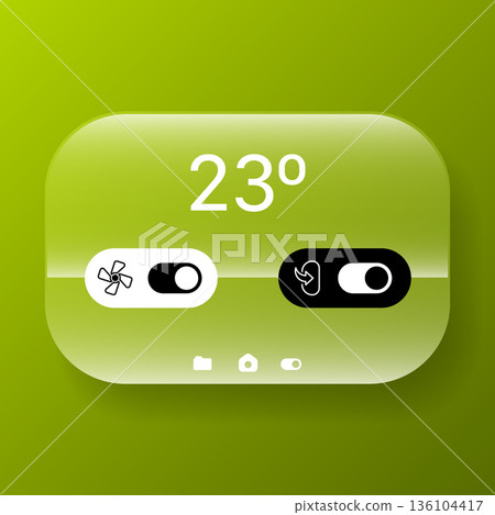 Smart Air Conditioner UI Control Panel Interface Smart Air Conditioner UI Control Panel Interface 136104417