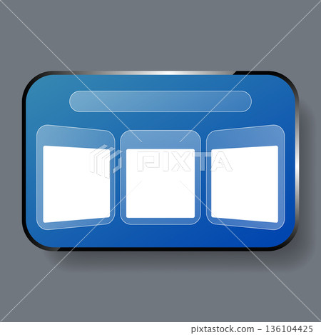Gallery App User Interface Template With Modern Card Layout 136104425