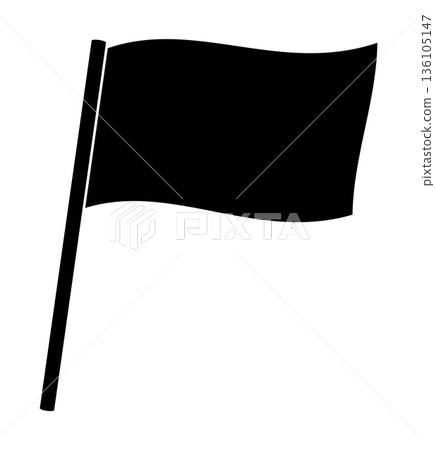 Flag silhouette Flag silhouette 136105147