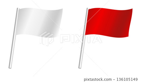 White and red flags 136105149