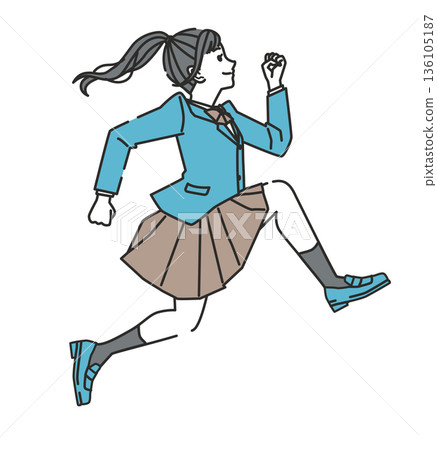 高中女生們歡呼雀躍 高中女生們歡呼雀躍 136105187