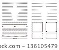 Monochrome simple design frame set 2 136105479