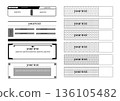 Monochrome simple design frame set 1 136105482