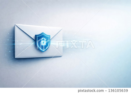 郵件保護信封和隱私背景 136105639
