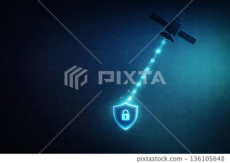 衛星鏈路加密通訊網路安全背景 136105648