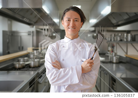 Restaurant kitchen Restaurant kitchen 136105837