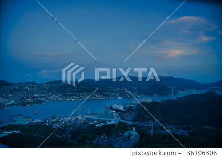 Sunset view from Mount Inasa Nagasaki 136106306