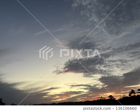 落日的天空 136106660