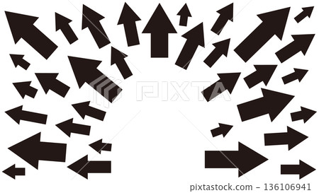 4K Video Background Material Arrow Diffusion Black and White 4K Video Background Material Arrow Diffusion Black and White 136106941