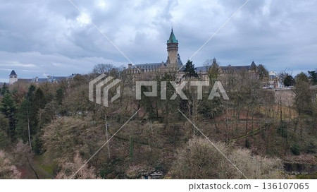 Luxembourg City, Luxembourg - March 19 2023: Surrounding View of Luxembourg City 136107065