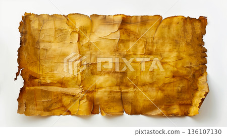 Aged Ancient Manuscript on Textured Background 136107130
