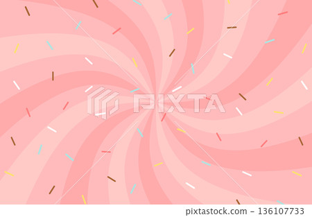 Strawberry cream and chocolate spray background, sweets, colored spray 136107733
