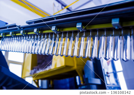 The plastic bottle blowing machine. PET preforms for blowing of plastic bottles.  136108142