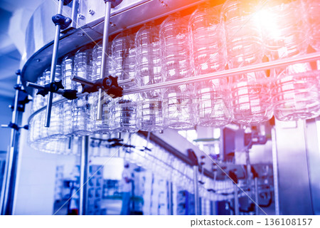 The plastic bottle blowing machine. PET preforms for blowing of plastic bottles 136108157