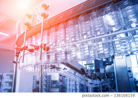 The plastic bottle blowing machine. PET preforms for blowing of plastic bottles 136108159