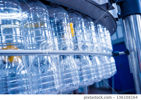 The plastic bottle blowing machine. PET preforms for blowing of plastic bottles The plastic bottle blowing machine. PET preforms for blowing of plastic bottles 136108164
